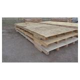 3) 19ft x 7ft x 4in Pallets