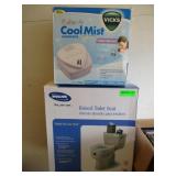 Vicks Humidifier, Invacare Raised Toilet Seat