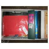 3-Ring Binders, Sheet Protectors, Paper Container