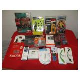 Duracell Charger, Earbuds, Charging Cables