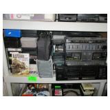 Tape Player, Cassette Tapes in Cases, CD