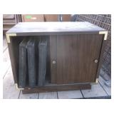 Vintage Record Cabinets and Records