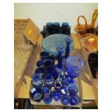 Cups, Salt and Pepper Shakers, Candlesticks, Tray