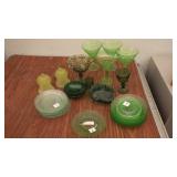 Green Plates, Candy Dishes, Margarita Cups
