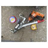 Drill, Come Along, Drill Bits, Measuring Tape