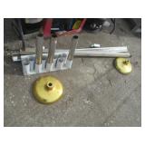 Surveyor Rod, Bases, Metal Poles