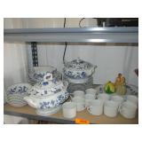 Blue Danube Dishware, Coffee Cups and Figurines