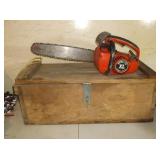 Homelite Chainsaw With Wood Crate