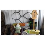 Rain Train Sprinkler, Gnome Figure, Planter Pots