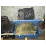 Tote with Blankets and Pillow, Air Mattress