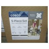 Cosco 5-Piece Vinyl Table And 4) Chairs
