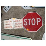 Original Stop Sign, Goldens / Reeves Sign