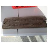 Metal Chase Manhattan Bank Sign