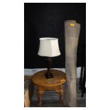 Table, Lamp, Rug