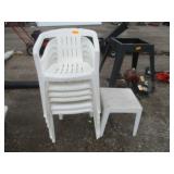 Patio Chairs and End Table