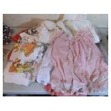 Vintage Clothing and Table Cloths