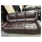 Brown Reclining Sofa