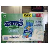 16) 24 Pack PediaSure Grow&Gain With Fiber Vanilla