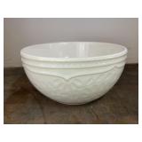 1) Set of Four Elite White Dishes