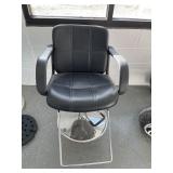 Black Leather Adjustable Chair