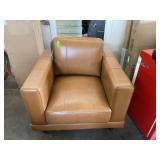 Tan Leather Sitting Chair