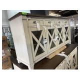 White Wood Entertainment Center