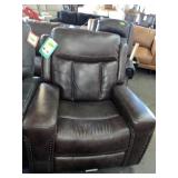 Dark Brown Leather Recliner
