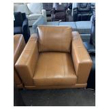 Tan Leather Sitting Chair