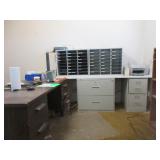 Desks, File Cabinets, Book Shelf's