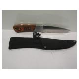 Full Tang Hunter Knife, 9.5" Overall, Sheath