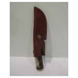 Filework Skinner Brown Bone Knife, 8" Overall