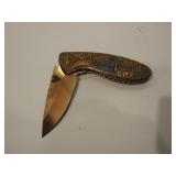 Rose Gold Deer Folder, 8" Overall, Stainless Steel