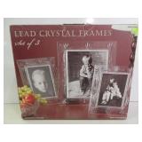 Lead Crystal Frames (Set of 3)