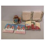 Unique Napkins and Napkin Holder