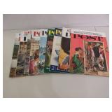 9) 1962 Saturday Evening Post Magazines