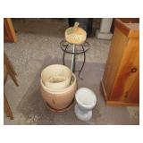 Planter Pots, Welcome Sign