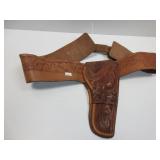 Designed Leather Holster and Belt