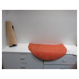 Peach and Tan Entryway Rugs