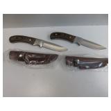 2) Leupold Knives With Sheaths