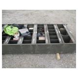 Metal Shelf with Misc. Parts, Hardware