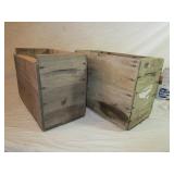 2) Wood Ammo Crates