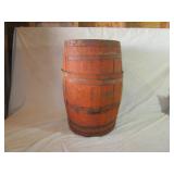 Vintage Wood Keg, Orange Flavored Bottles
