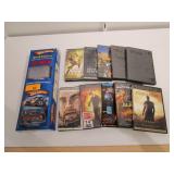 Hot Wheels 10) Pack Of Kar Keepers And DVD Movies