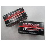 2) Boxes Blazer .22 Long Rifle Ammo