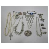 Vintage Bracelet, Necklaces, Pins