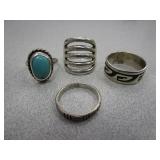 Native American Sterling Rings