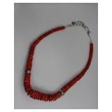 Jay King DTR Coral Necklace .925 Clasp