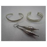 Sterling Signed "M" Bracelet, Sterling Native