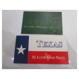 2001 One Dollar Millennium Note, Texas One Dollar