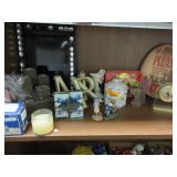 Home Decor: Glass Vase, Candles, Water Fountain